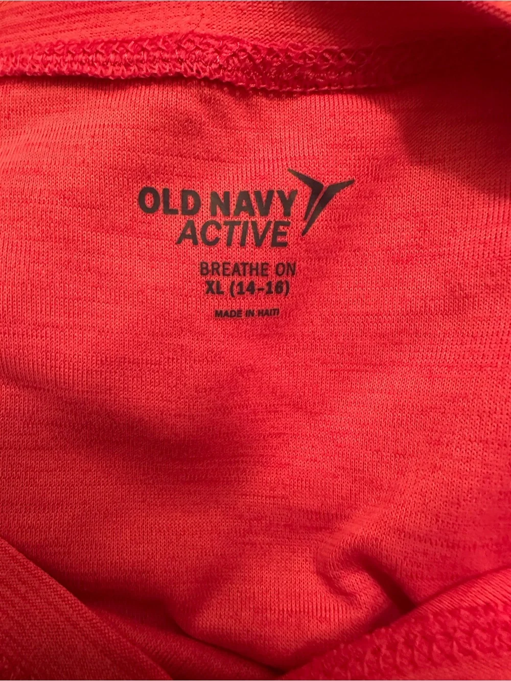 Old Navy ON Active Breathe On Girls Size XL 14-16 Crop Pink Short Sleeve Shirt